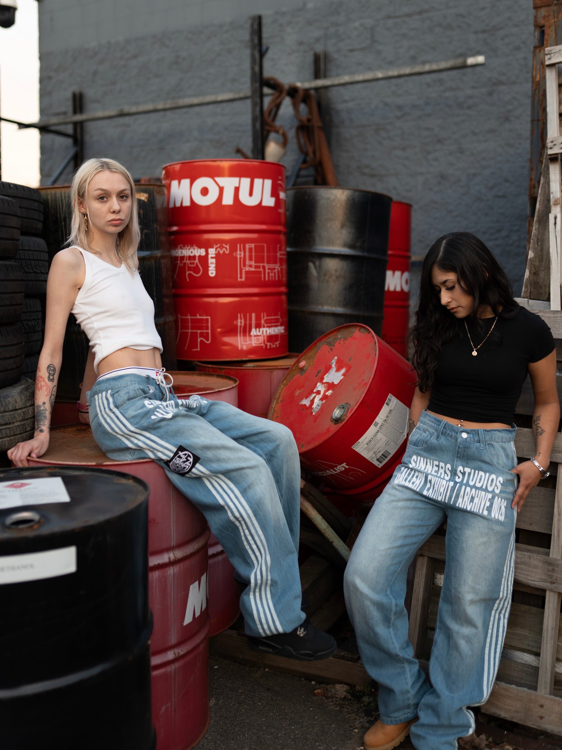 0026 Blue Stripe Jeans