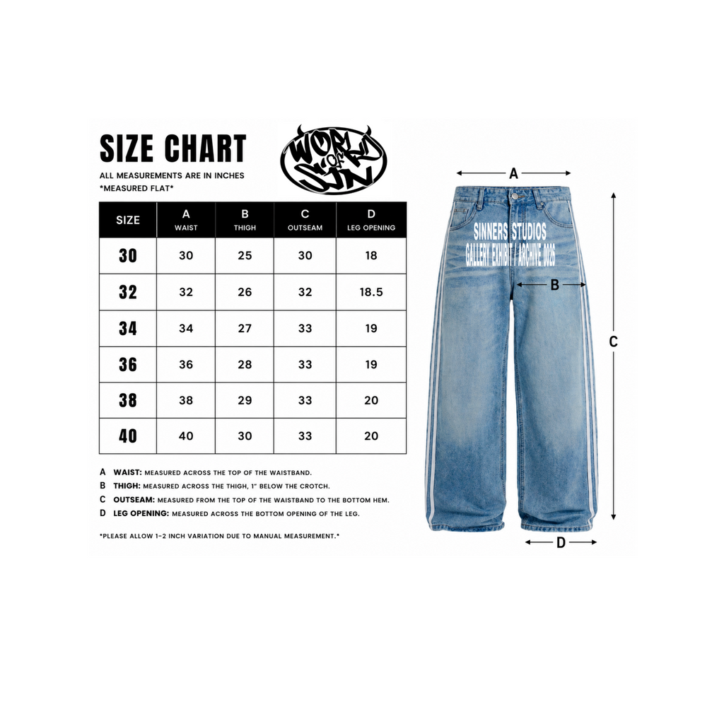 0026 Blue Stripe Jeans