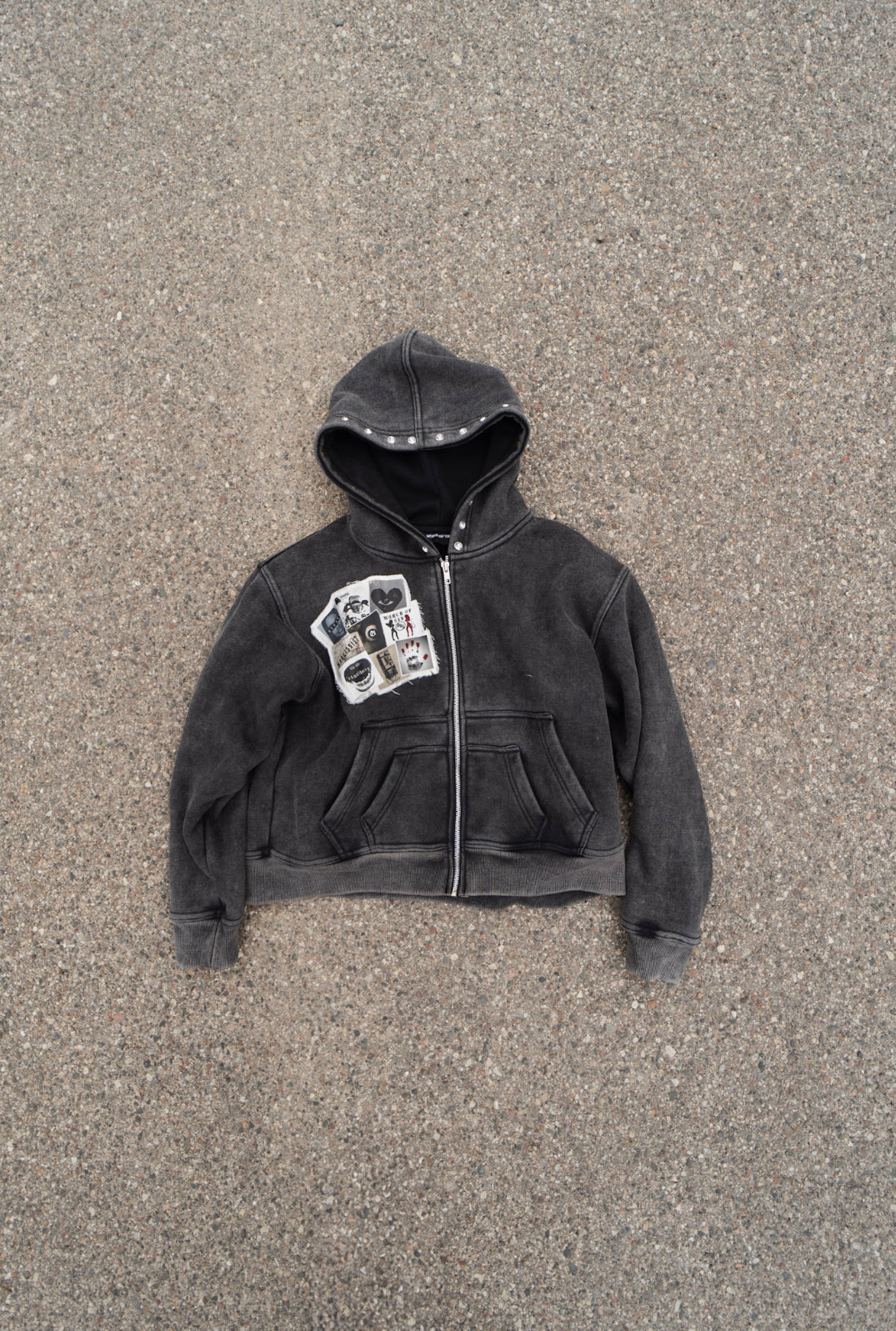 "Collage" Zip-up